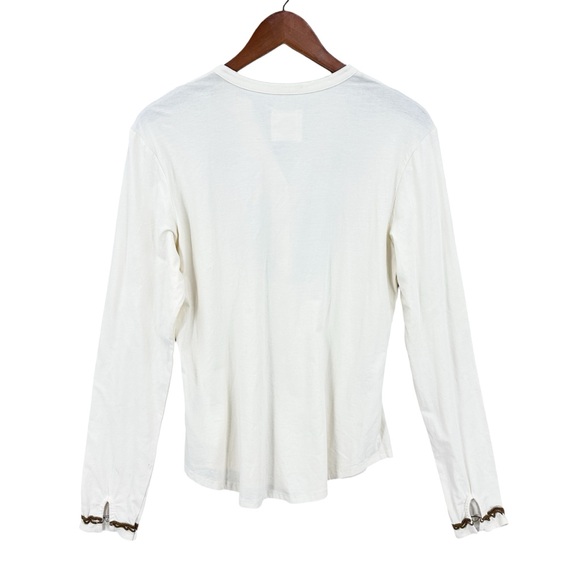 DOUBLE D Shirt Long Sleeve Ivory - Picture 2 of 6